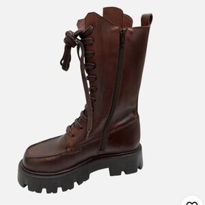 Women  Brown Leather Boots